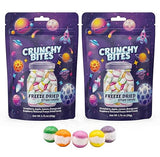 UNIQBITE 2 Pack Freeze Dried Candy, Fruit Flavored Crispy Candy Bites, 3.52 oz (100g)