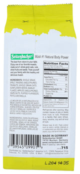 Seitenbacher, Muesli No1 Natural Body Power, 16 Ounce