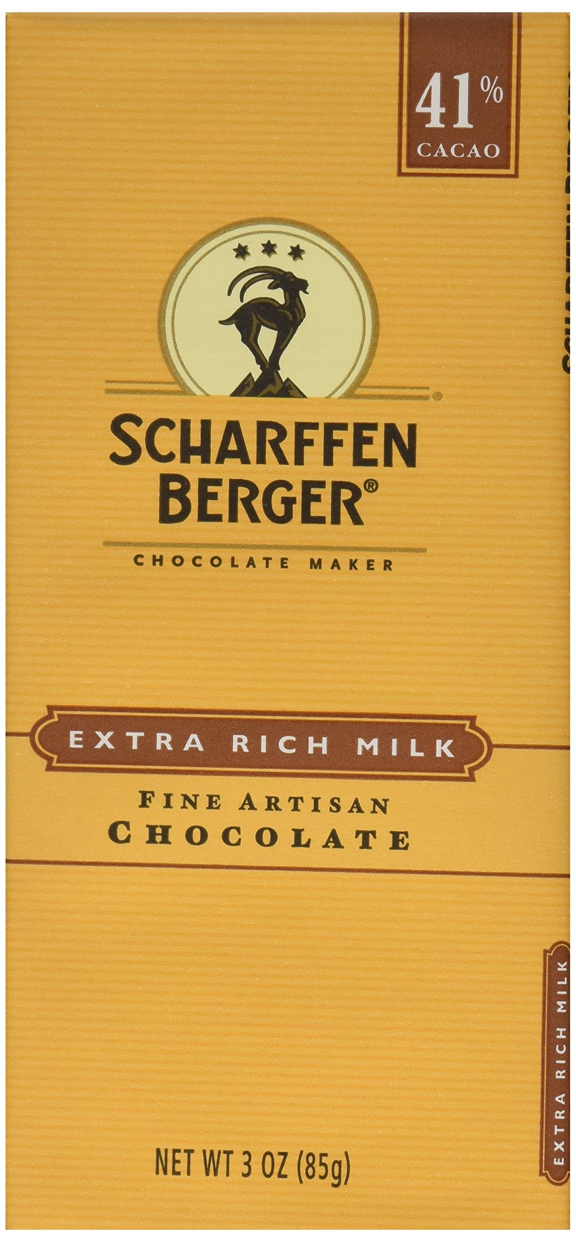 Scharffen Berger, Milk Chocolate Bar 41%, 3 oz