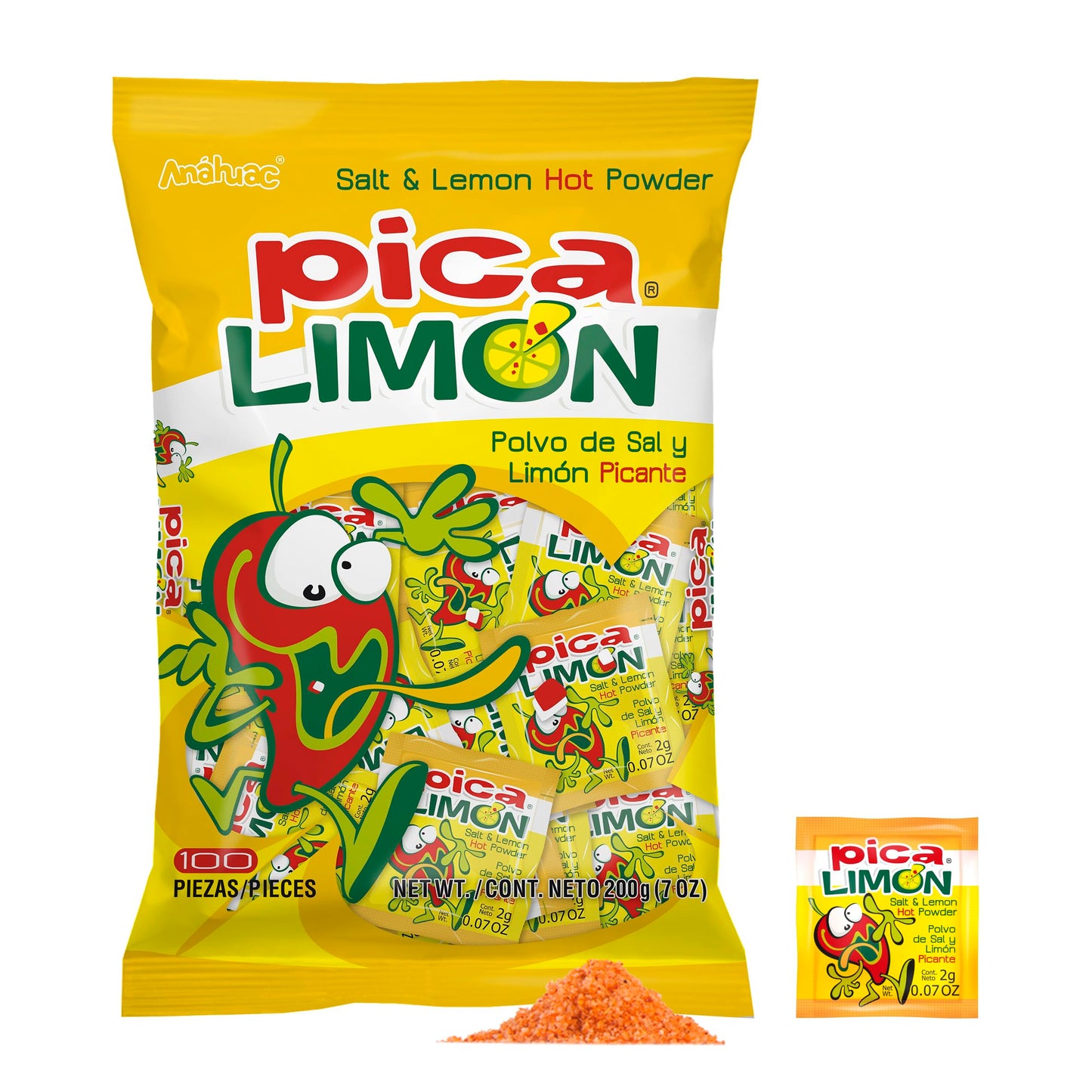 Pica Limon Candy, 7-Ounce (100 Pieces)