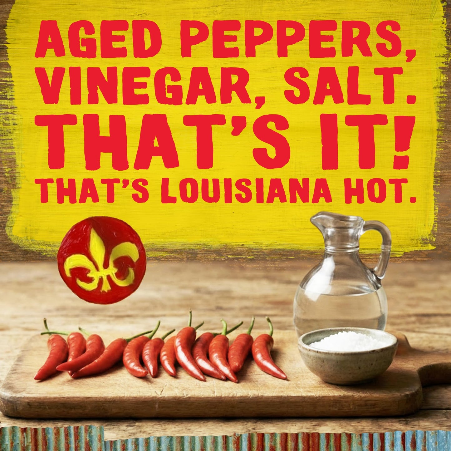 Louisiana Hot Sauce, 12oz Bottle, Classic Spicy Aged Pepper Sauce for Wings, Tacos, Eggs, and Everyday Dishes, Balanced Flavor Condiment, Kosher