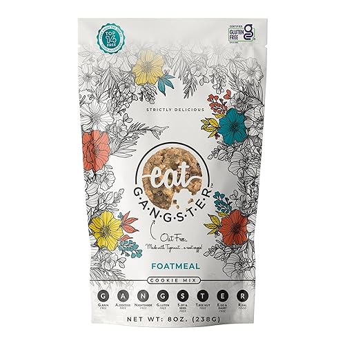 eat G.A.N.G.S.T.E.R. Foatmeal Cookie Mix - Allergy-Friendly Baking Mix, No Dairy, Nuts, Gluten, Dairy - Grain-Free Oatmeal Alternative - For Paleo & AIP Diets, Bake Cookies, Fruit Crumbles & Bars