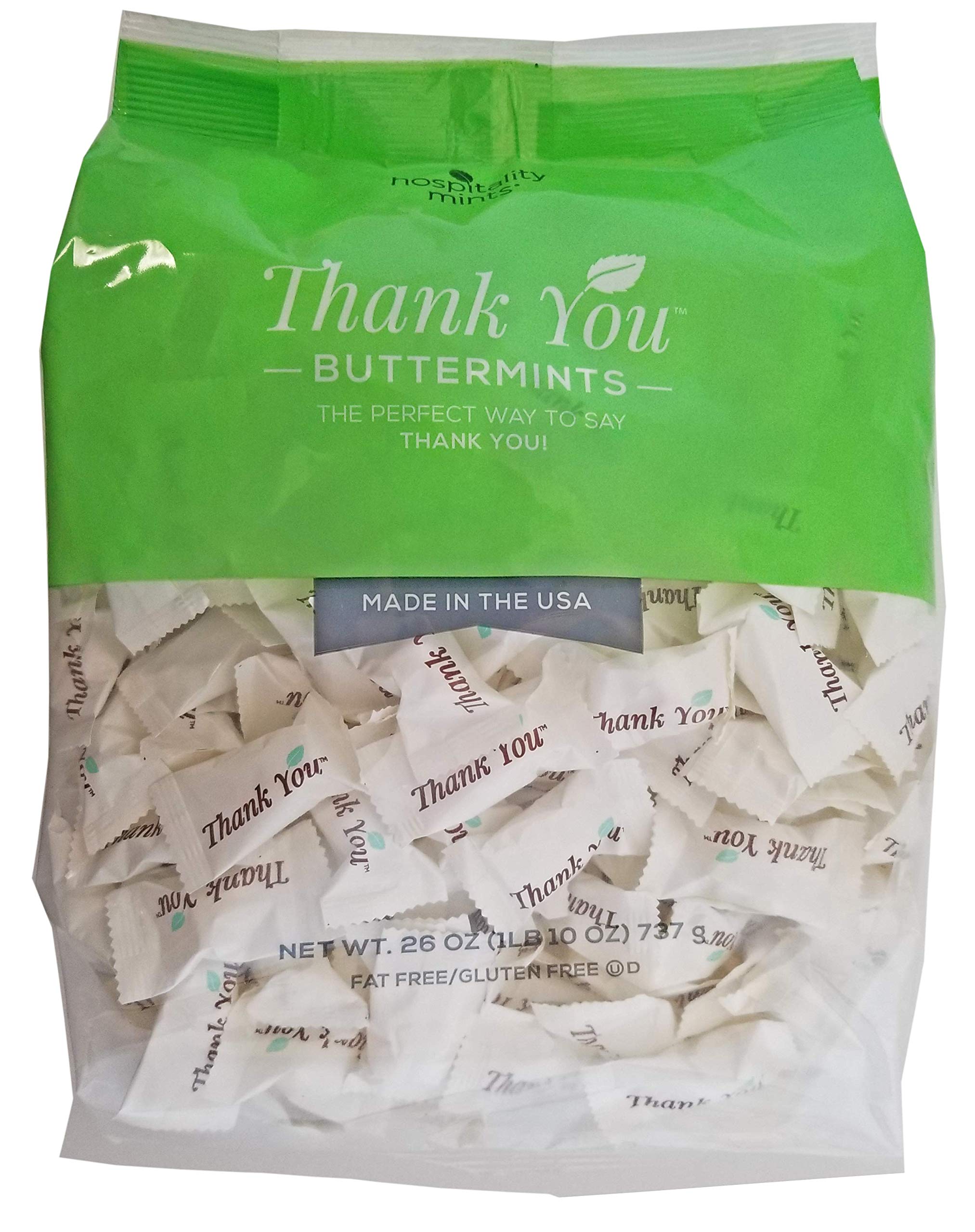 Hospitality Mints Thank You Buttermints Candies, 26 Oz Bag
