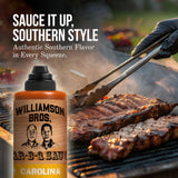 Williamson Bros - Classic Carolina BBQ Sauce | Mustard Barbeque Fusion, Gluten-Free, No High Fructose Corn Syrup, 15.5 oz
