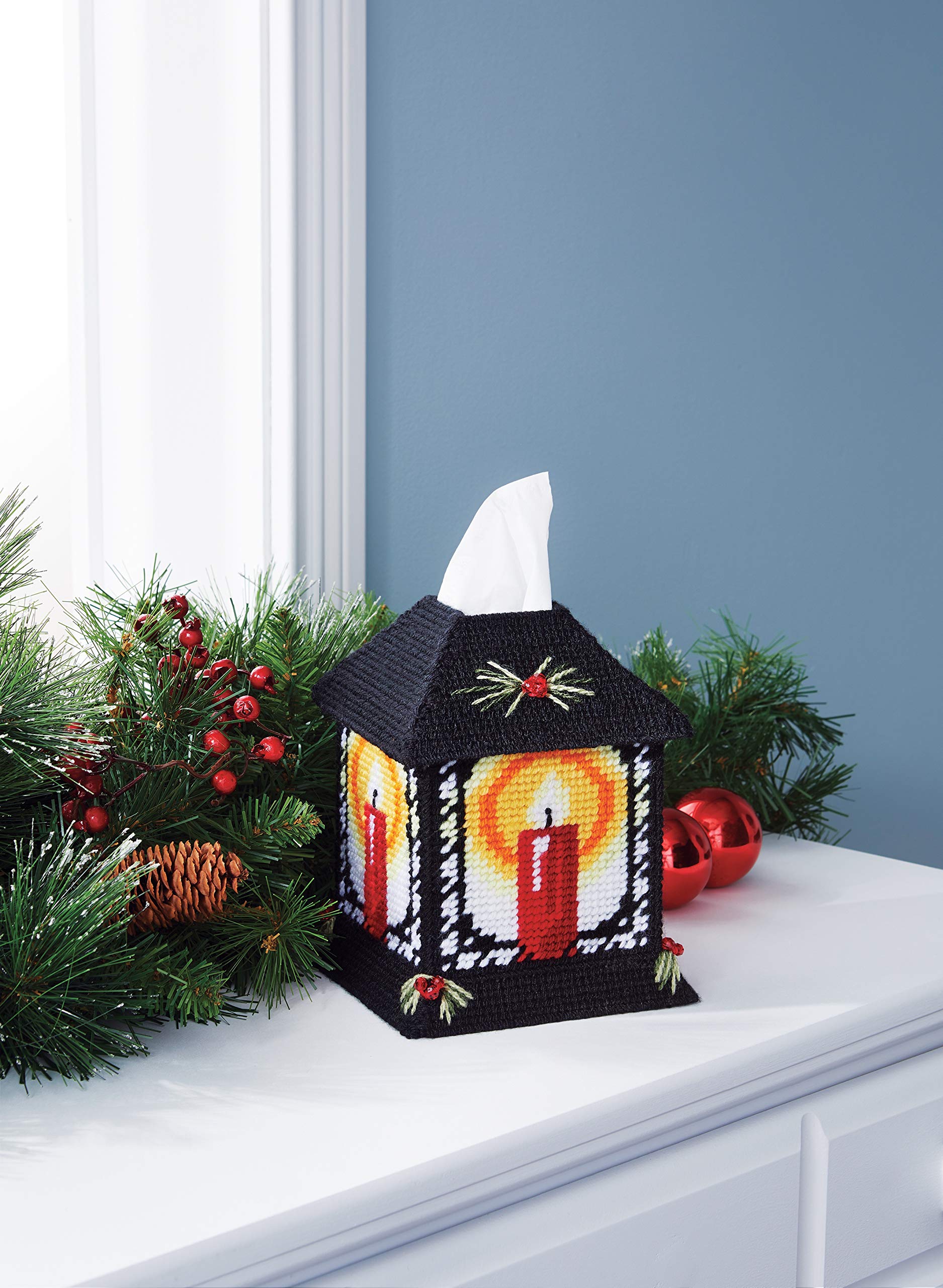 MARY MAXIM PLASTIC CANVAS XSTCH CANDLELIGH, Candlelight (7 Count)