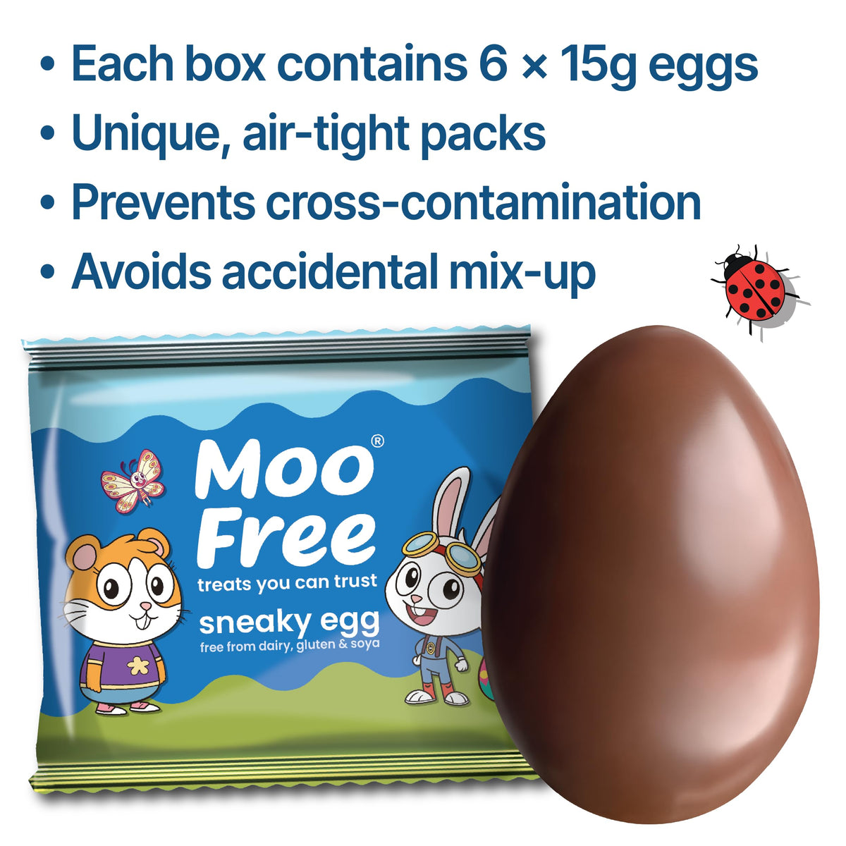 Moo Free Easter Egg Hunt Box 100g