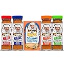 Magic Seasoning Blends Variety Pack, Blackened Fish & Meat Spices, Seasonings for Cooking, 2 oz Poultry, Redfish, Meat, Seafood, 7 oz Salmon, 5-Pack