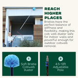 EVERSPROUT Twist-On Cobweb Duster (Soft Bristles) | Indoor & Outdoor use Brush Attachment | Fits Standard 3/4 inch Threaded Poles | Brush Only (Pole