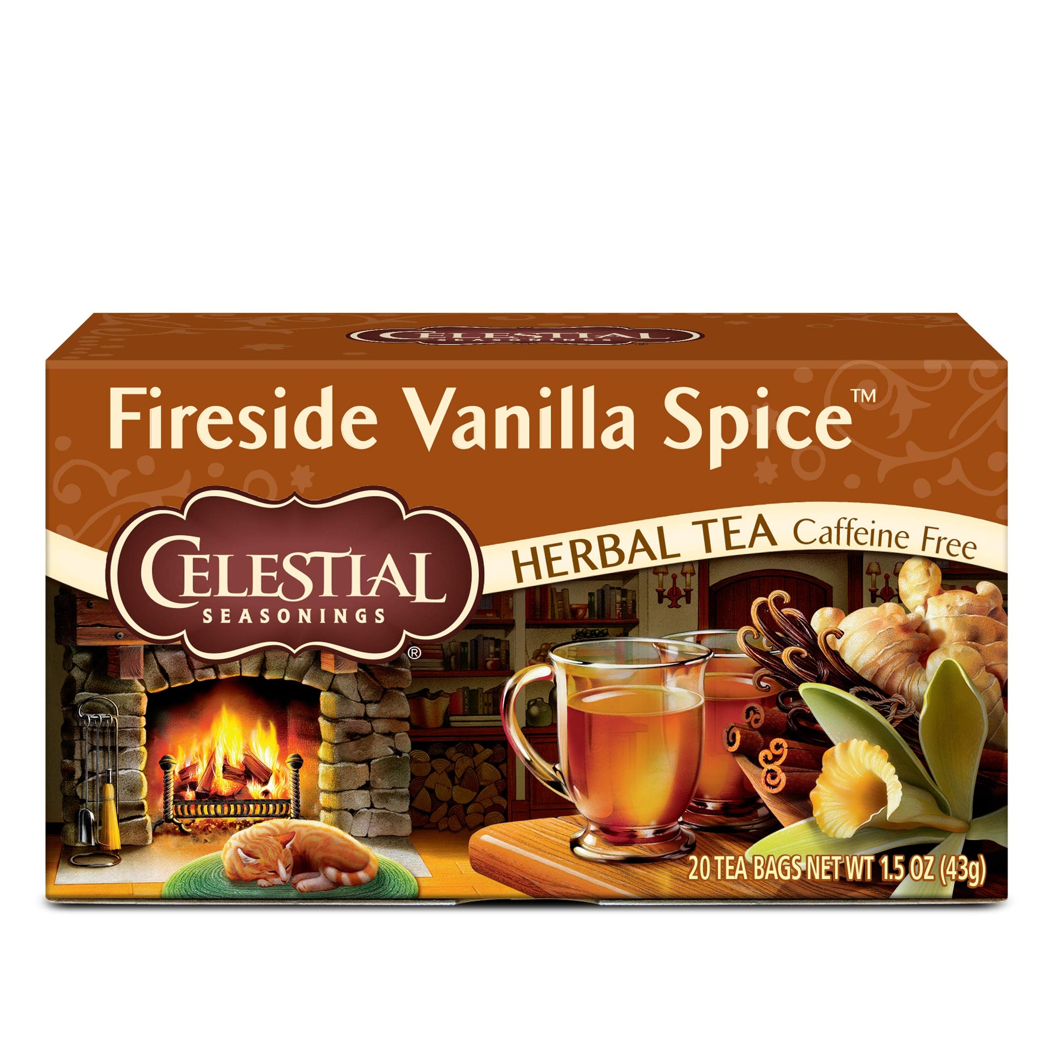 Celestial Seasonings Herbal Tea, Fireside Vanilla Spice, 20 Count