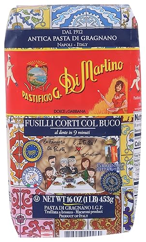 Di Martino, Pasta Fusilli Corti Col Buco, 16 Ounce