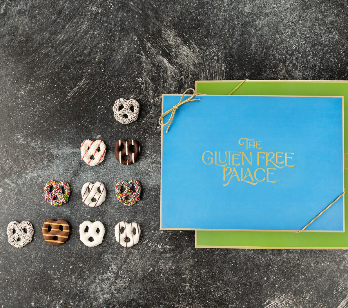 Gluten Free Palace Assorted Chocolate Covered Pretzels Gift Box (4 Flavors)
