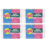 Scotch-Brite Multi-Purpose Kitchen Sponges, 16 Total (4 Packs of 4), Highly Absorbent Non-Scratch Dish Sponges, Plant-Based Fibers, Dishwasher-Safe