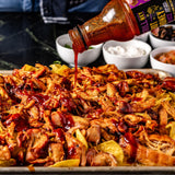 Hey Grill Hey | Hot Honey BBQ Sauce | Sweet & Spicy Barbecue Sauce with Honey, Cayenne & Red Pepper | Perfect for Chicken, Pork, Shrimp & More | 18oz