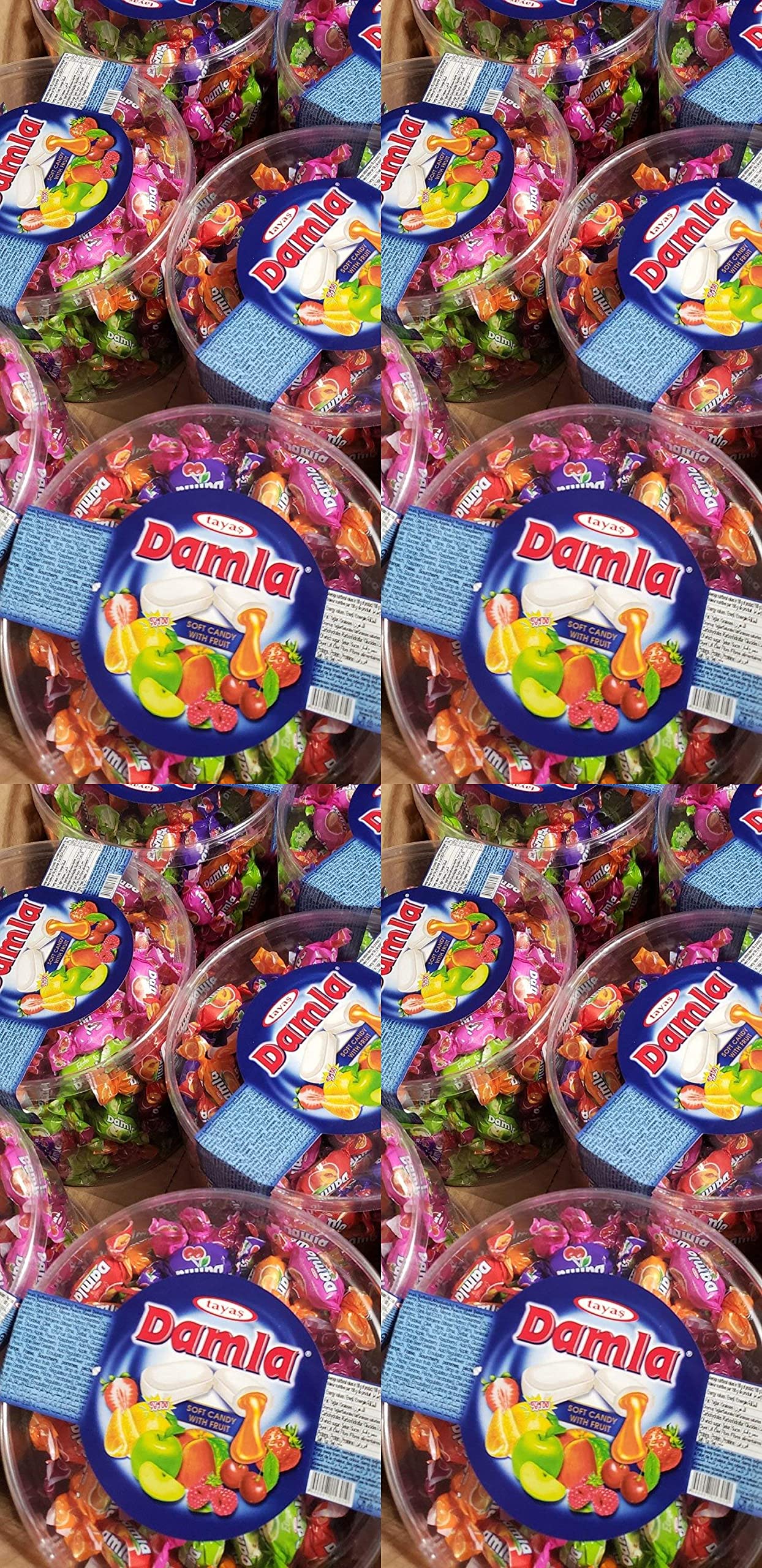 Bonart Tayas Damla Asst. Chewy Candy 800gr SET of 4