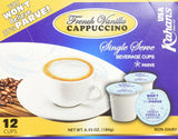 Kahan's Parve French Vanilla Cappuccino Single Serve Beverage Cups 12/Box