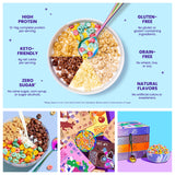 Magic Spoon Cereal - High Protein Cereals - Sugar Free Snacks - Grain & Gluten Free Cereal - Low Carb & Keto Friendly - 6 Pack: Fruity, Cocoa