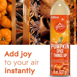 Glade Air Freshener Spray, 3 Pack, Pumpkin Spice Things Up Fall Harvest Scent, Limited Edition Holiday Collection, Pumpkin Spice Thanksgiving Scented