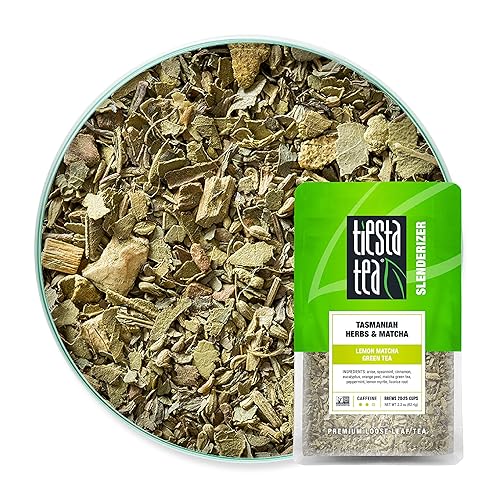 Tiesta Tea - Aromatic Lemon Matcha Green Tea - Tasmanian Herbs & Matcha, Premium Loose Leaf Tea Blend, No-Brewing, Boost Metabolism, Refreshing Blend