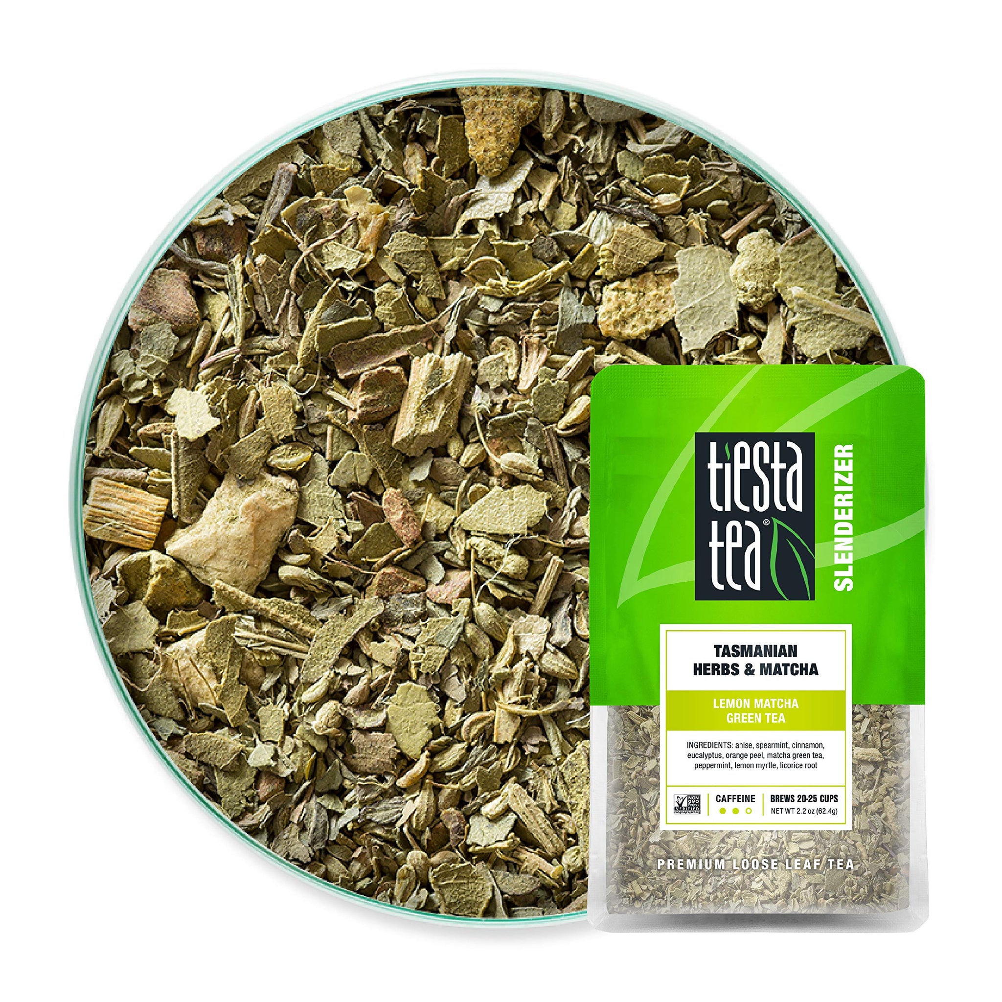 Tiesta Tea - Aromatic Lemon Matcha Green Tea - Tasmanian Herbs & Matcha, Premium Loose Leaf Tea Blend, No-Brewing, Boost Metabolism, Refreshing Blend