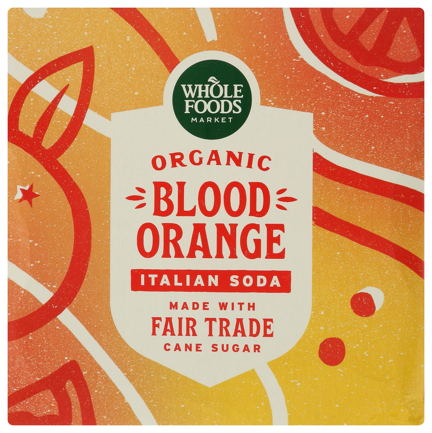 Whole Foods Market Blood Orange Italian Soda, 11.2 Fl Oz, 4 Pack