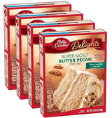 Betty Crocker Supermoist Cake, Butter Pecan, 15.25-Ounce (Pack of 4)