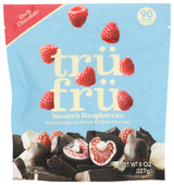 Tru Fru, Frozen Raspberries White And Dark Chocolate, 8 Ounce