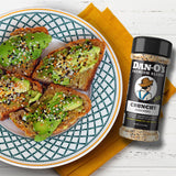 Dan-O's Crunchy Seasoning, 2.5 oz Bottle, 2 Pack, Everything Seasoning for Fish, Eggs, Salads and More, Sugar Free, Zero Calorie, Use this Spice Blend