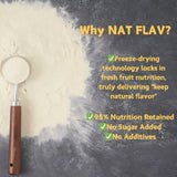 Nat Flav Freeze-Dried Banana Powder | 10.5oz 300g | 100% Natural Fruit | No Sugar & Additives | Non-GMO & Vegan Friendly | Flavoring Powder | Freeze