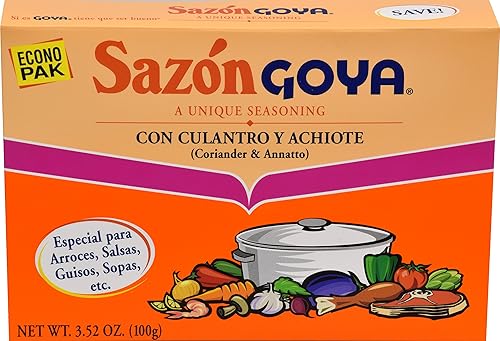 Goya Foods Sazón, Seasoning With Coriander & Annatto, 3.52 Oz