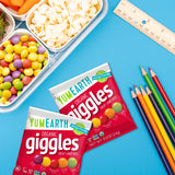 YumEarth Organic Giggles Chewy Candy - Allergy Friendly, No Artificial Dyes, Non GMO, Gluten Free, Fruit Flavored, Vegan Candy Snacks 0.5 oz (Box