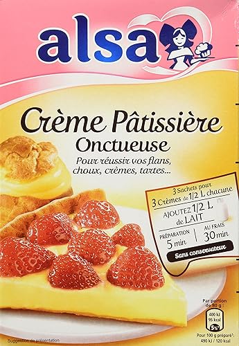 Alsa Creme Patissiere Mix - French Pastry Cream Mix - 3 Sachets