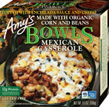Amy's Frozen Meals, Mexican Casserole Bowl, Made With Organic Corn and Beans, Microwave Meals, 9.5 Oz