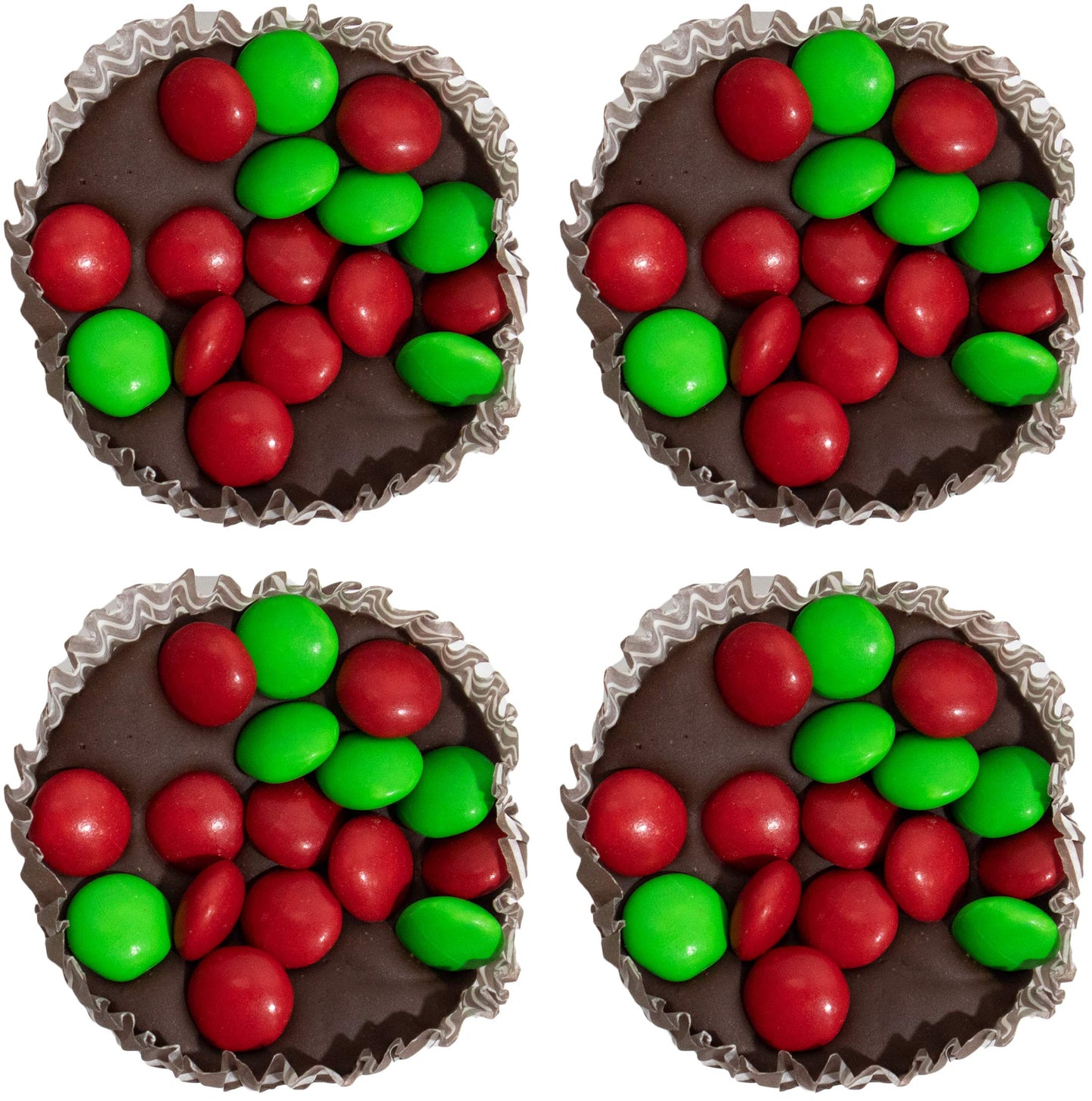 Made in USA 1 lb Artisan Creamy Candy Drop Fudge Cups (Pack of 4)