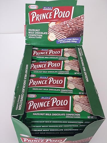 32 BARS OF PRINCE POLO HAZELNUT MILK CHOCOLATE CONFECTION BY KRAFT FOODS