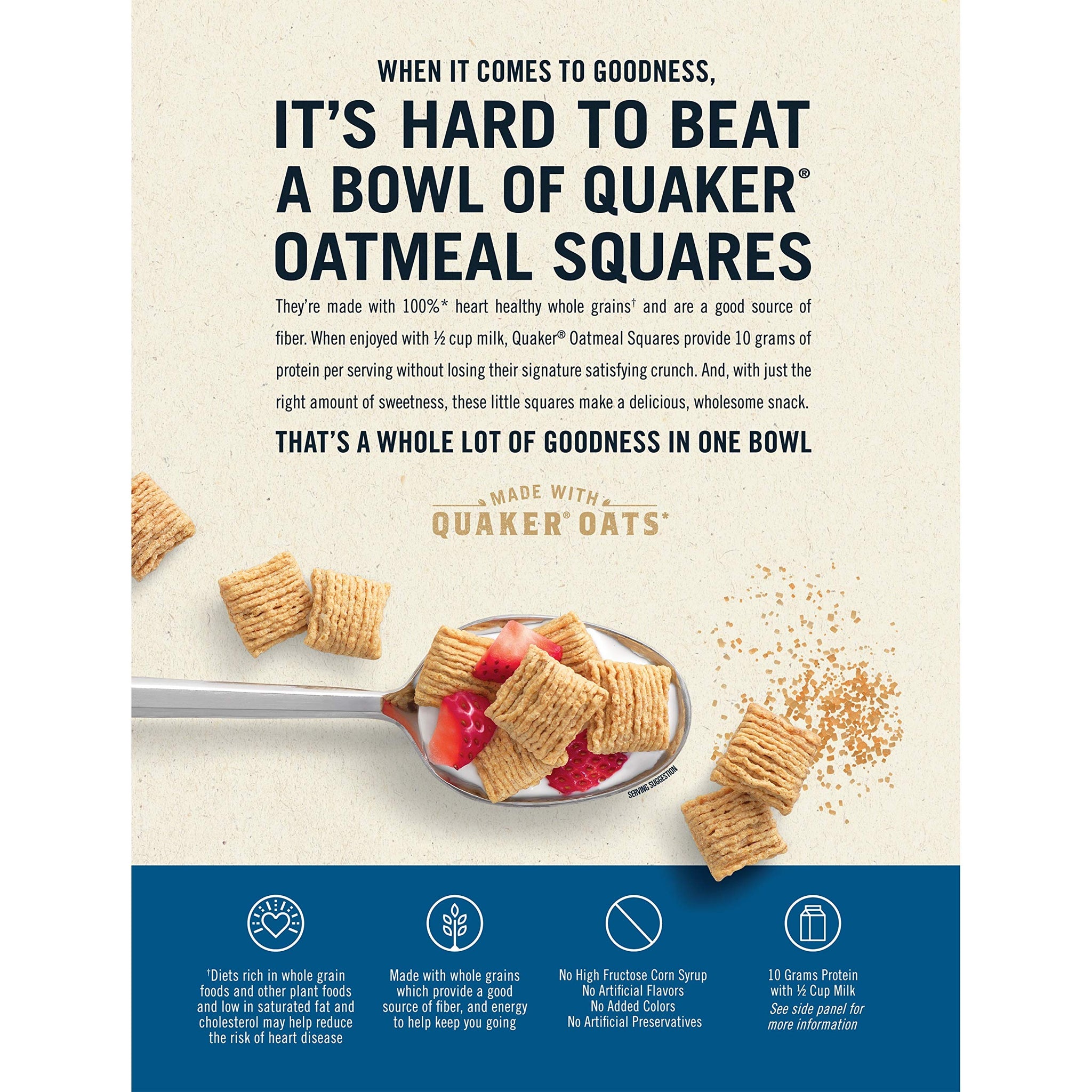Quaker, Oatmeal Breakfast Cereal, 14.5 Oz