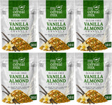 MyCerealMix Sugar Free Vanilla Almond Granola - 6 Pack (144oz Total) - Healthy Breakfast Cereal - Gluten Free, Diabetic Friendly - Family Size - Monk