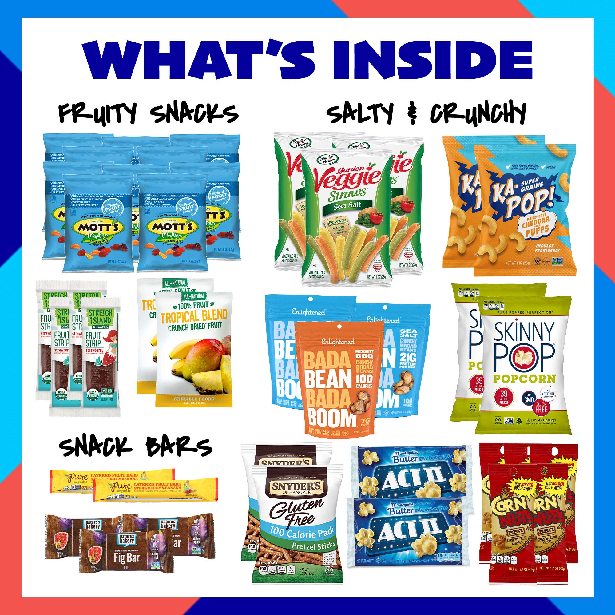 Student Encouragement - Allergy Friendly Snack Box (40 Piece Gluten Free, Dairy Free, Vegan Variety Gift Basket Care Package) Popcorn, Pretzels, Fruit