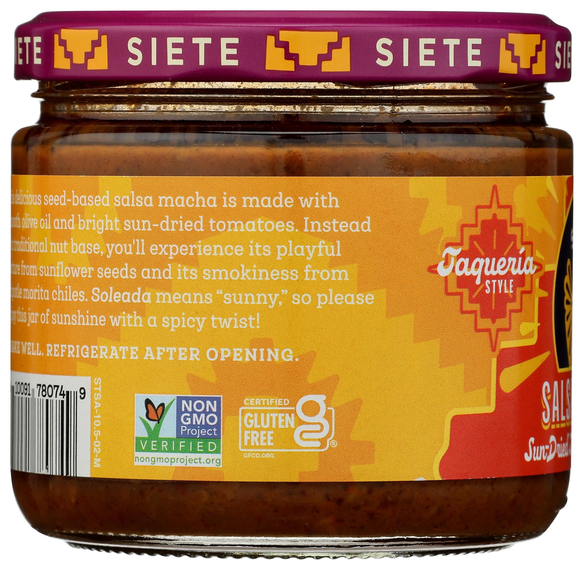 Siete Salsa Taqueria Soleada 10.5 OZ