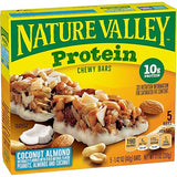 Nature Valley Protein Granola Bars, Coconut Almond, Snacks Bars, 5 ct