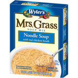 Mrs. Grass Noodle Soup Mix with Real Chicken Broth, Instant Soup Mix, Quick and Easy Meal, Cooks in 5 Minutes, 4.2 Ounce Box (Pack of 1)