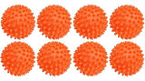Reusable Orange Dryer Balls - 2.75" Eco-Friendly Fabric Softener Alternative for Laundry - Reduces Drying Time & Static, Softens Clothes Naturally