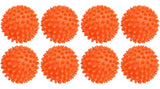 Reusable Orange Dryer Balls - 2.75" Eco-Friendly Fabric Softener Alternative for Laundry - Reduces Drying Time & Static, Softens Clothes Naturally