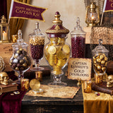 150ct Gold Foil Chocolate Coins Bulk - Gold Chocolate Coins for Pirate Party Favors, Candy Buffet, Treasure Hunt, Graduation & Wedding Gold Candy