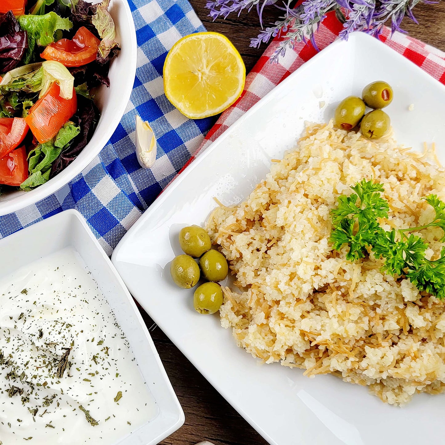 Baraka Cracked Wheat #3 Yellow Bulgur | 100% All Natural Coarse Cracked Wheat for Bread Making, Pilaf, Crackers, Tabouli Salad, Soups, Vegan Recipes