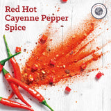 Cayenne Pepper by International Spice, Red Cayenne Pepper Seasoning Powder, Essential Gourmet Kitchen Spice, Bulk, 50 lb. Bag