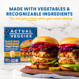 Actual Veggies Black Bean Cheddar Veggie Burger, 12 Oz