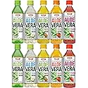 Farmer's Aloe Vera Variety Pack - Original, Mango, Coco, Fresa/Strawberry, Pina/Pineapple Drinks, 16.9 Fl Oz (Pack of 10, Total of 169 Oz)