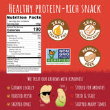 Sunshine Nut Company Whole Roasted Cashews, Spark of Spices Flavor, Single 7 oz. Bag, Gluten Free, Peanut Free and Vegan Individual Snack Packs