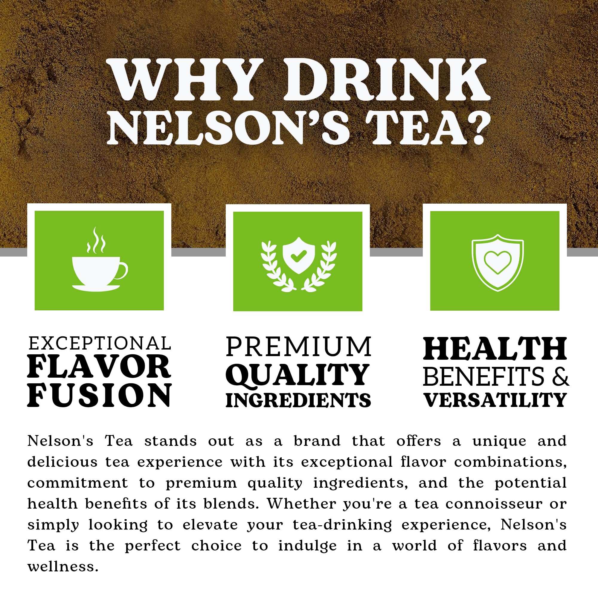 Nelson's Tea - Caffeine Free Turmeric Tea Latte - Mix of Turmeric, Cinnamon, Ginger, Clove, Nutmeg, and Black Pepper 4 oz