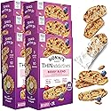 Nonni's THINaddictives Almond Thin Cookies - 6 Boxes Berry Blend Almond Cookies - Almond Cookie Thins w/Cranberries Blueberries Goldenberries Raisins